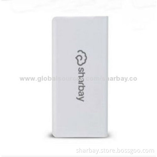 10,000mAh USB mobile phone chargers, 5V/2.1A, built in Li-polymer battery, RoHS-, FCC-, CE-marked